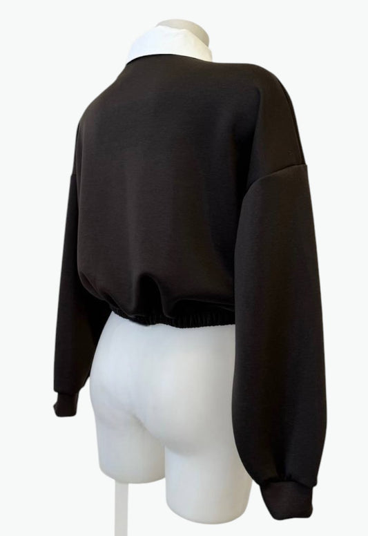 Sweat-shirt style scolaire avec cravate · 3 couleurs