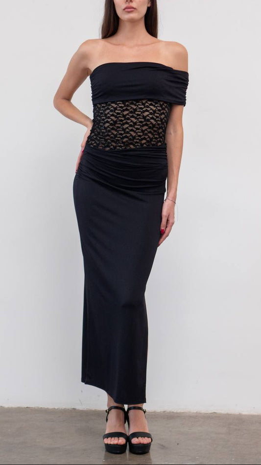 Vestido Encaje Velvet Touch 🌙 4 colores