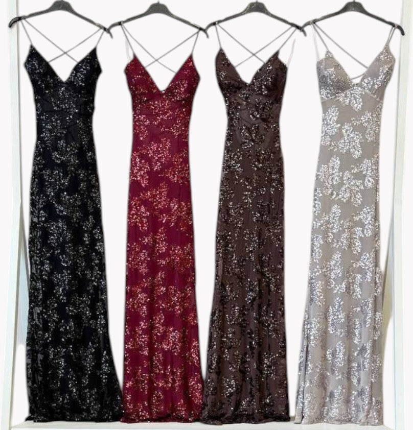 Robe longue à paillettes galaxie · 4 couleurs ✨