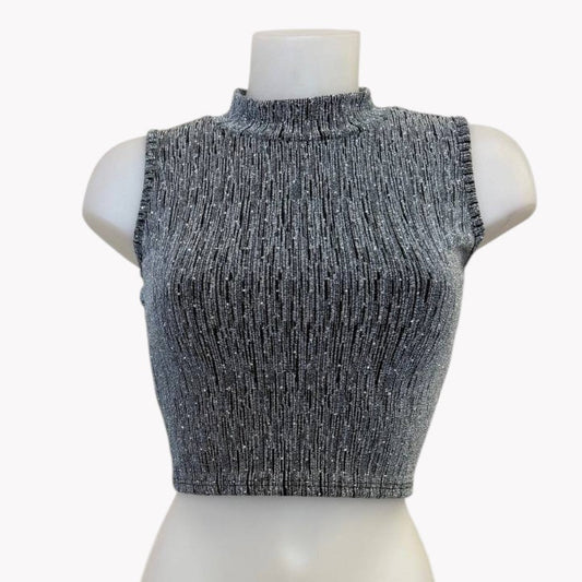 ✨ TOP METALIZADO CRUZADO ESPALDA ABIERTA · 2 COLORES