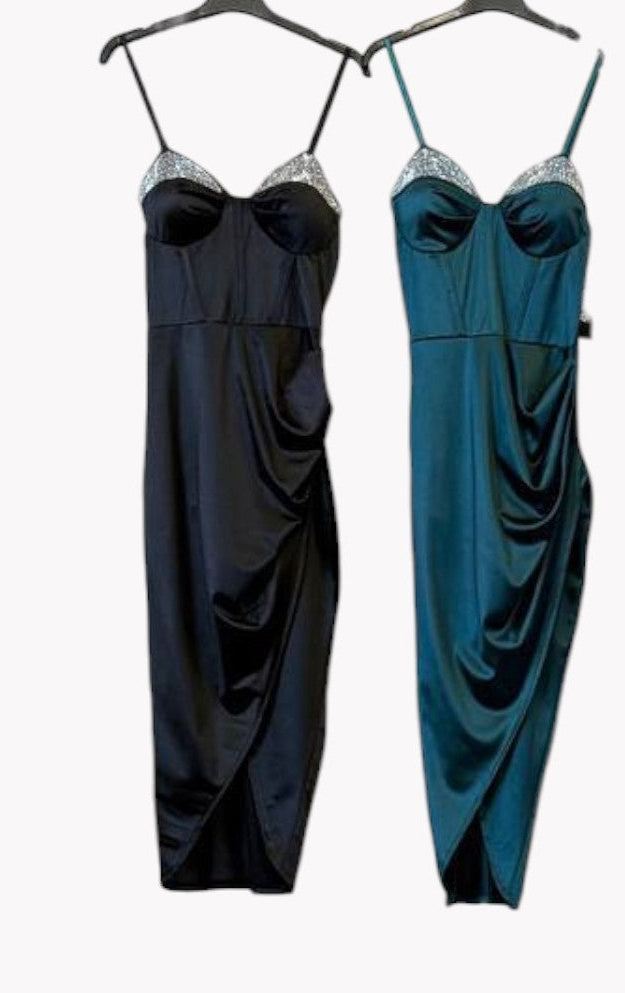 💎 Robe en satin à paillettes · 2 couleurs 💎