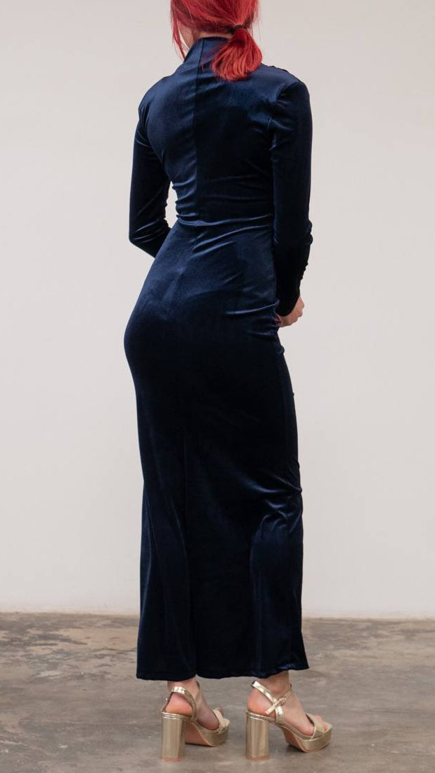 ✨ Vestido Velvet Royal · Hebilla Dorada · 4 Colores ✨