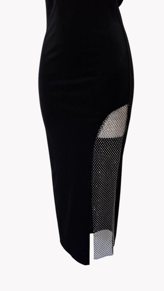 ⭐ Vestido Black Mesh Glow