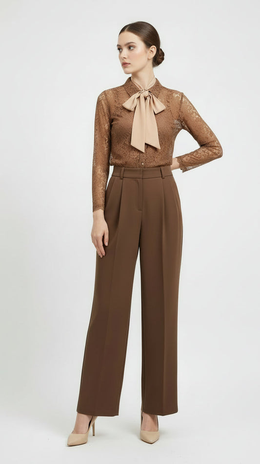 Pantalón de Pinzas Soleil Tailored