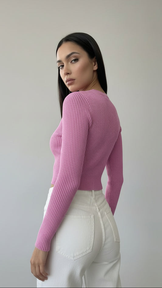 Top Aura Lace Cut · Fucsia | Rosa | Lila