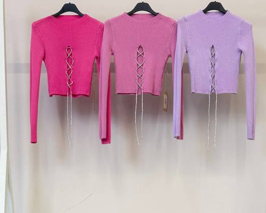 Top Aura Lace Cut · Fucsia | Rosa | Lila