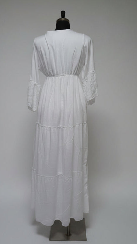 Vestido Largo Cotton Bloom