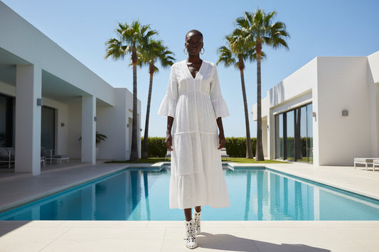 Vestido Largo Cotton Bloom