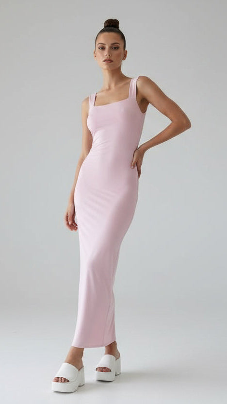 Vestido Largo Ajustado de Tirantes · 5 colores