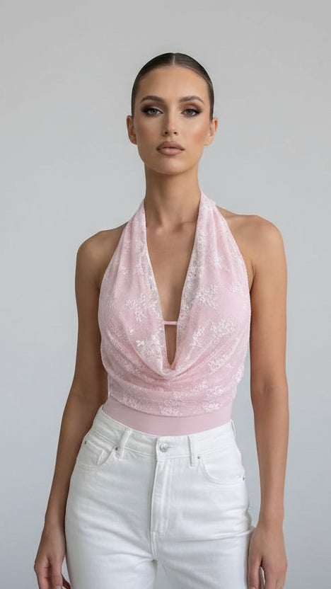 Body Halter Encaje · 6 colores