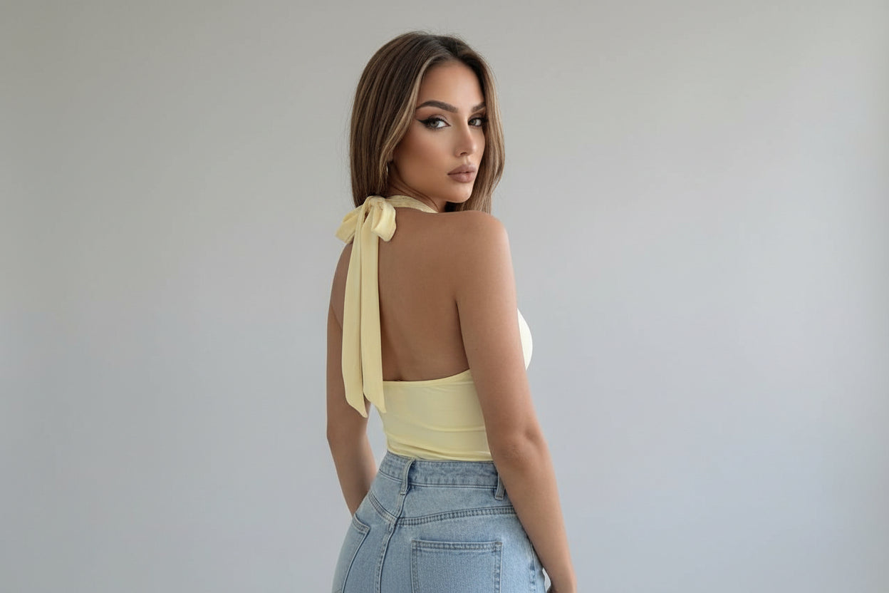 Body Halter Encaje · 6 colores