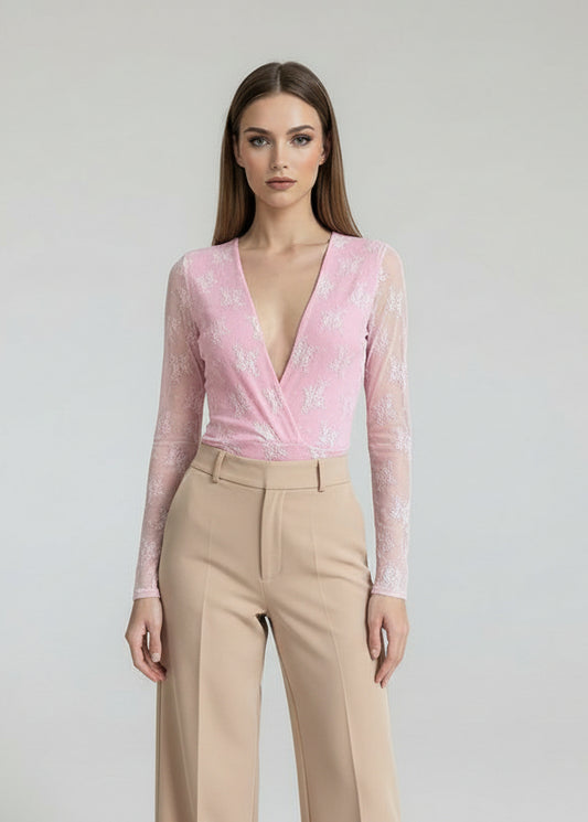 Body Encaje Escote Cruzado · 4 colores Body