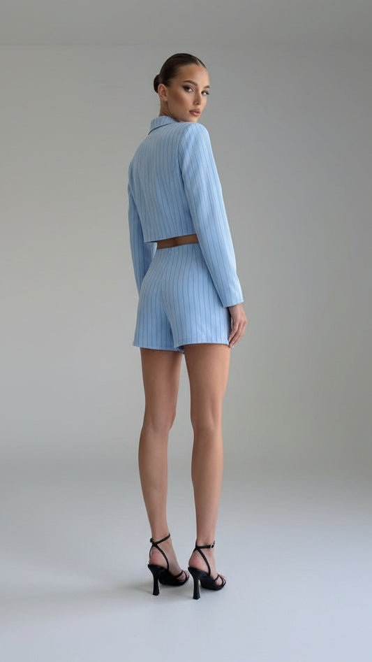 Conjunto Blazer Cropped & Falda · 2 colores