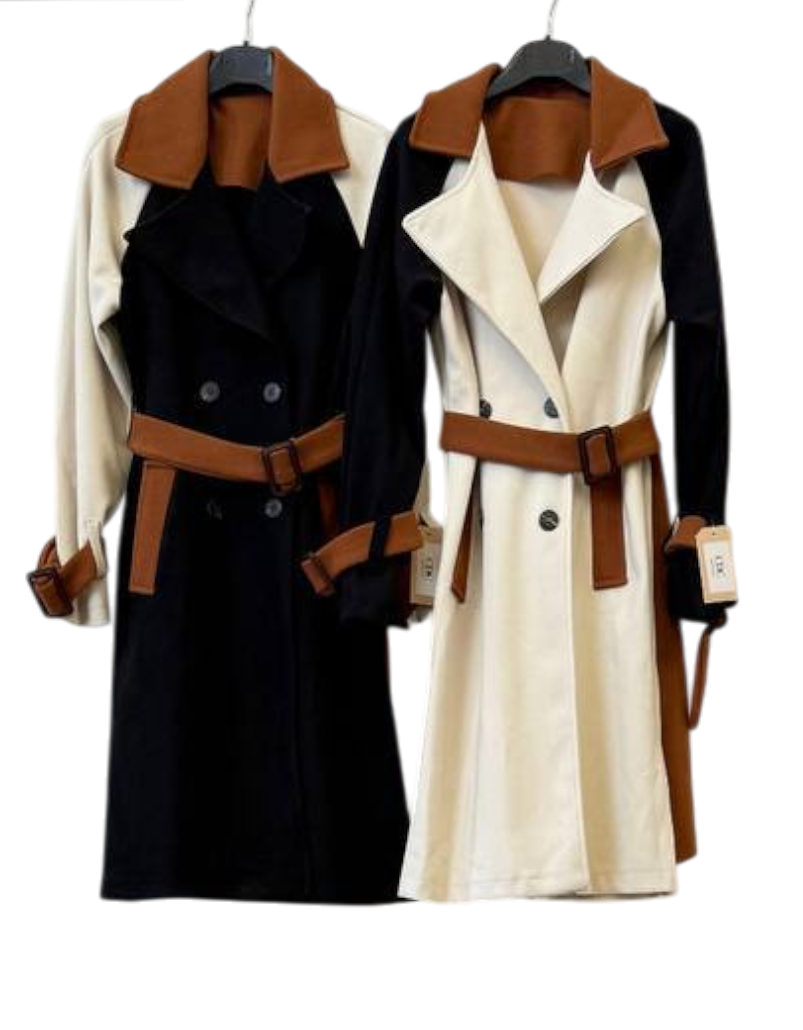 Abrigo “Dama Contrastada” – Paño Bicolor