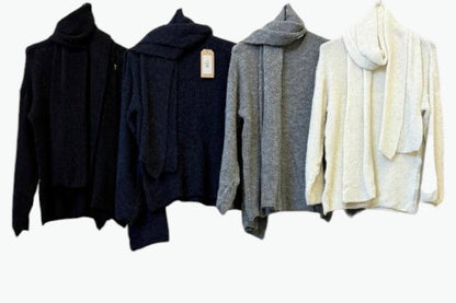 🐑 Jersey de lana con bufanda de lana · Modelo G6 "Nevada"