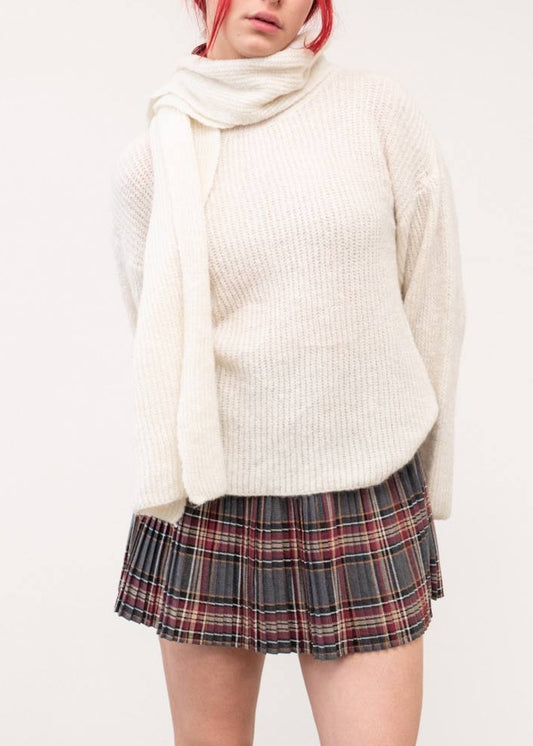 🐑 Jersey de lana con bufanda de lana · Modelo G6 "Nevada"