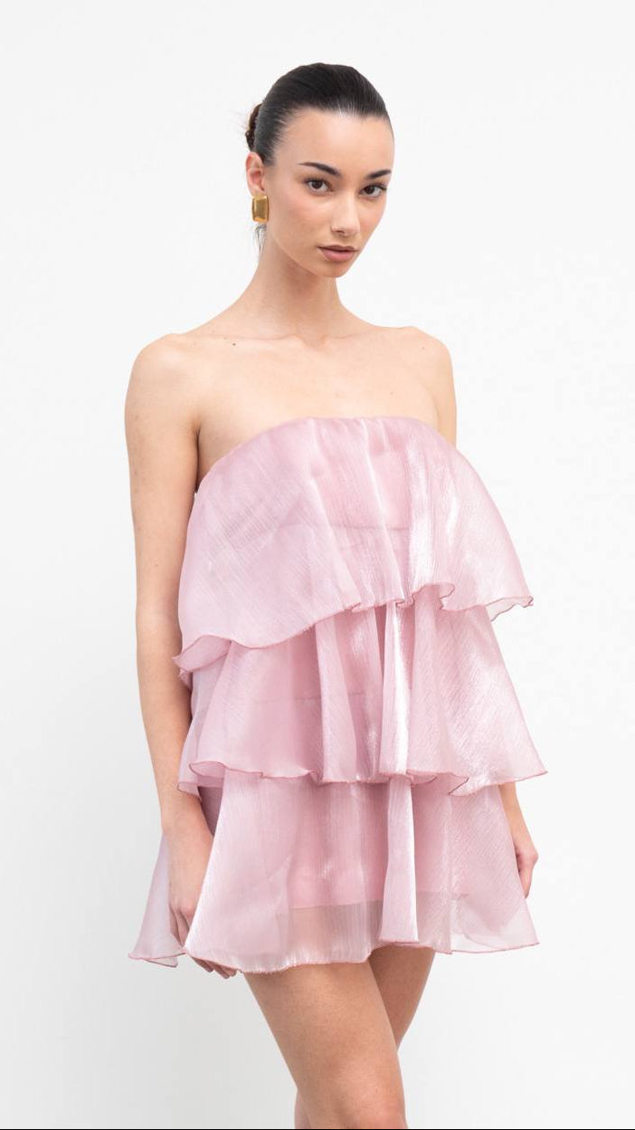 Robe à volants glamour, 2 couleurs