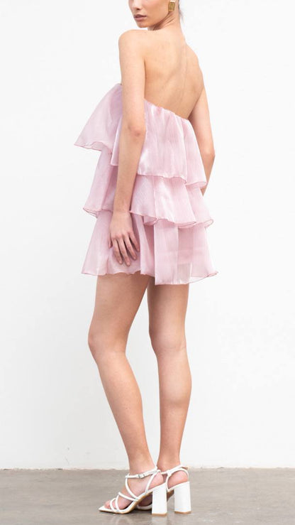 Robe à volants glamour, 2 couleurs