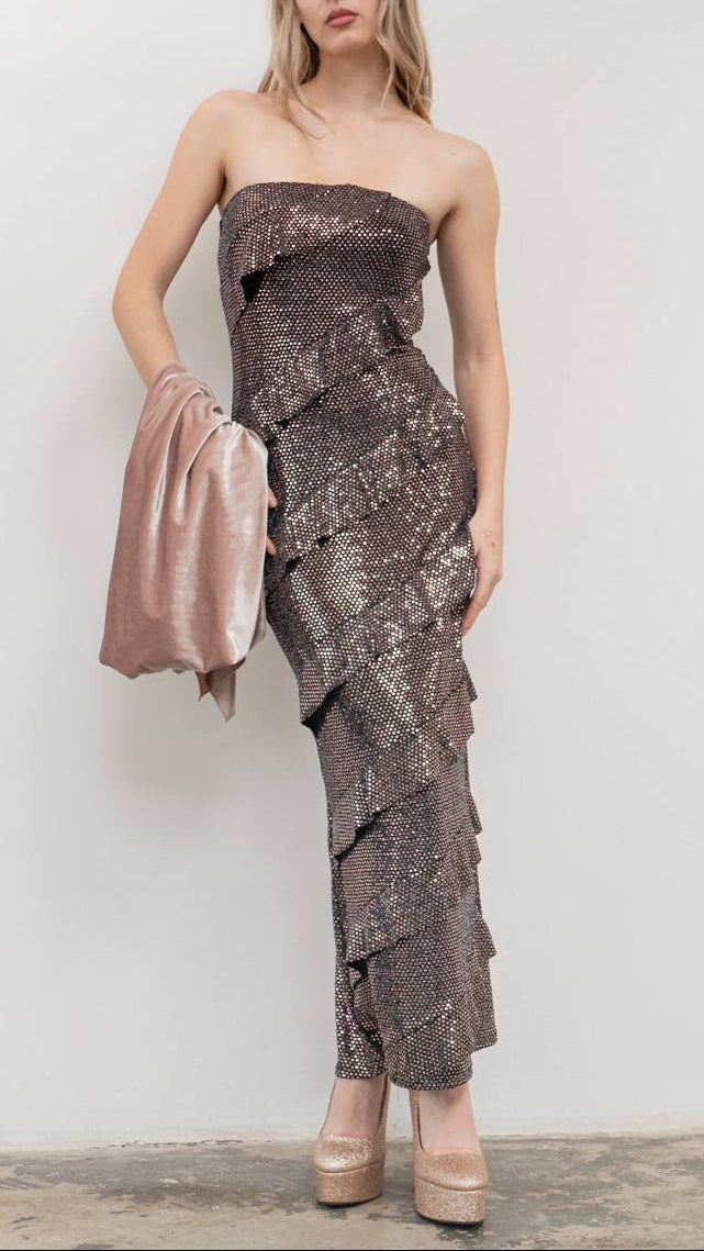 Vestido Brillo Galaxy Layers ✨