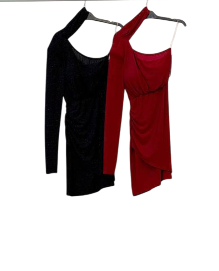 Vestido “One Light” – Asimétrico de Brillo Fino 2 colores