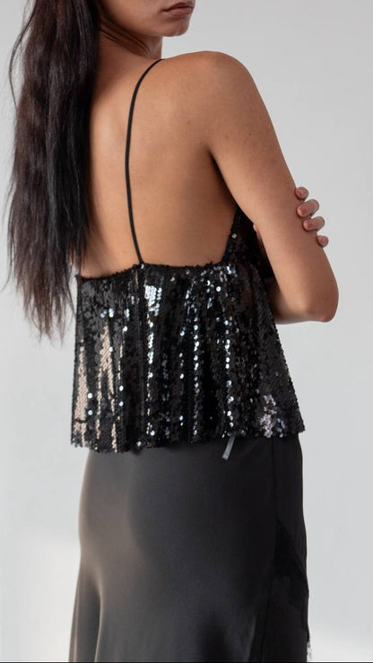 Top “Shine Drop” – Paillettes Edition 3 colores