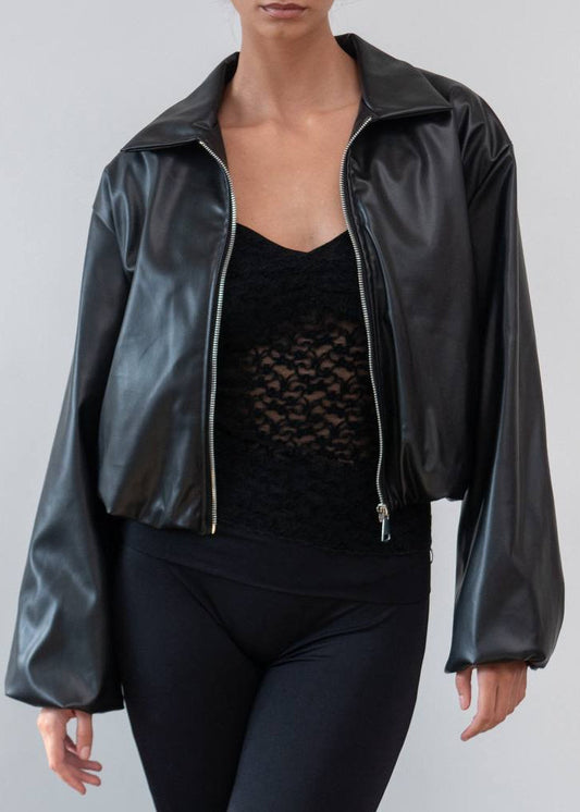 ⚡ Cazadora Efecto Piel · 2 Colores ⚡