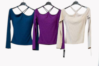 ✨ Top Cruzado Hombros al Aire · 3 colores
