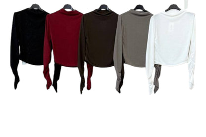 Top “Soft Twist” · 5 colores 🖤❤️🤎🤍☕