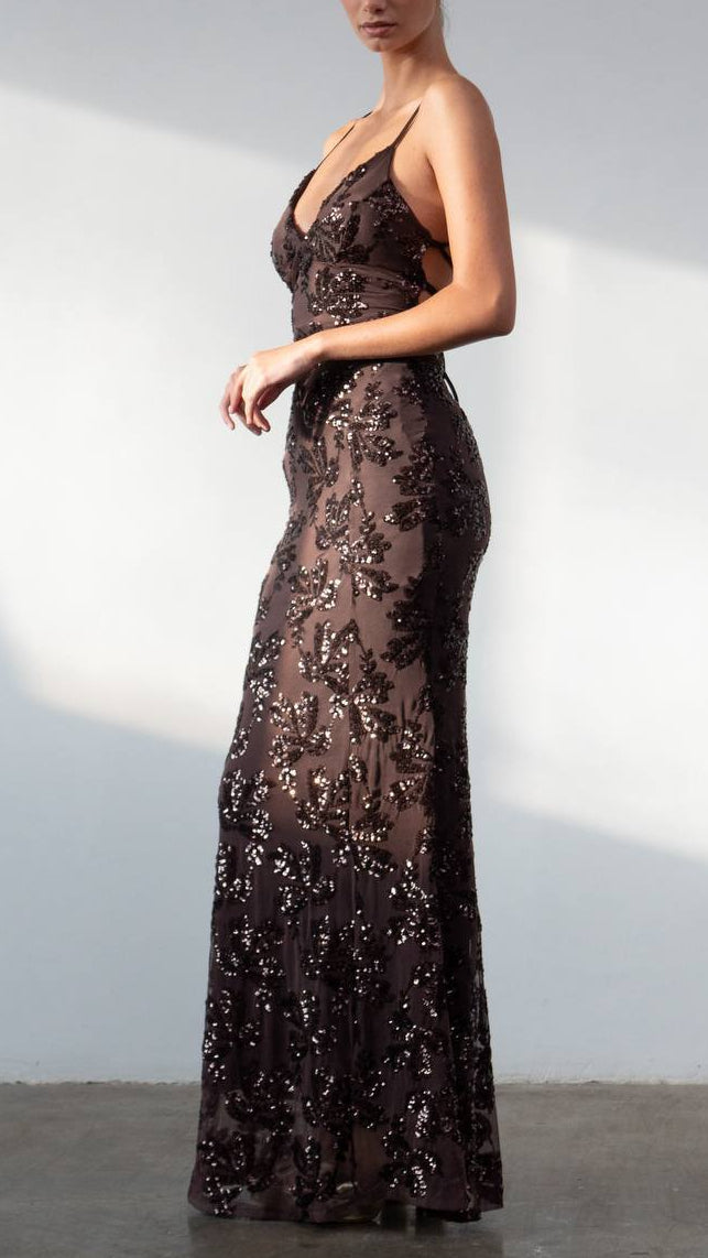 Robe longue à paillettes galaxie · 4 couleurs ✨