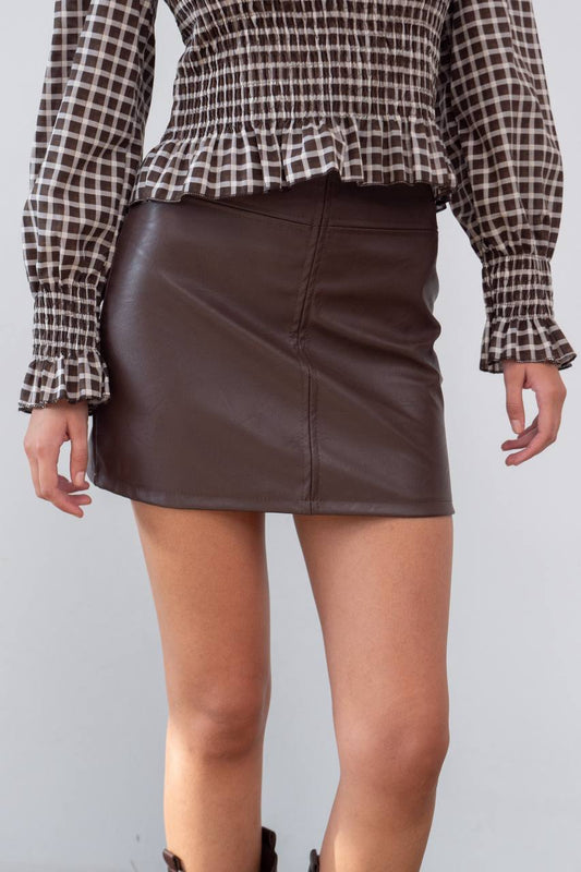 💣 Falda Mini Polipiel Bold