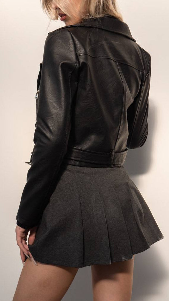 🖤 Chaqueta Biker Efecto Cuero · 2 Colores 🤎