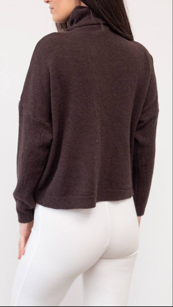 Jersey Cropped Cuello Alto · 5 Colores