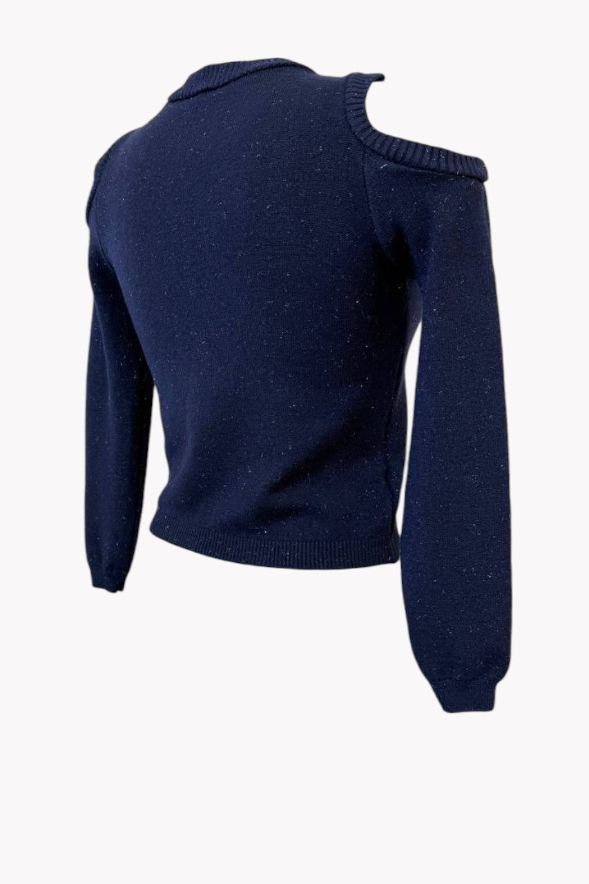 ✨ JERSEY DE PUNTO CON BRILLOS Y HOMBROS DESCUBIERTOS · 5 COLORES · TALLA ÚNICA