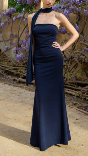 ✨ Robe longue avec foulard inclus · 7 couleurs · Taille unique