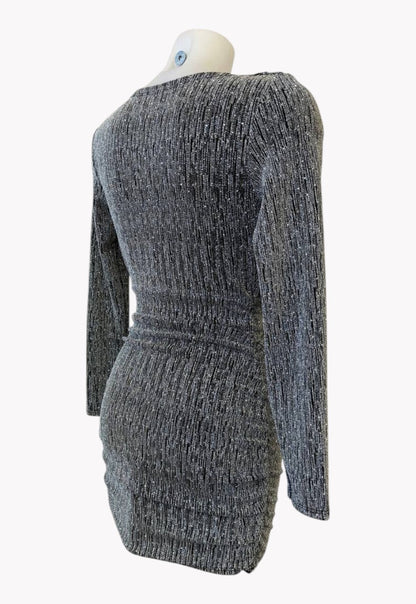 ✨ ROBE MÉTALLISÉE DRAPÉE · 3 COULEURS