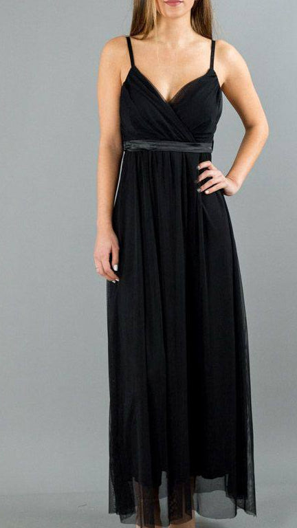 👗 Robe longue portefeuille en tulle · 3 couleurs 👗