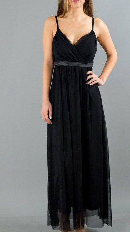 👗 Robe longue portefeuille en tulle · 3 couleurs 👗