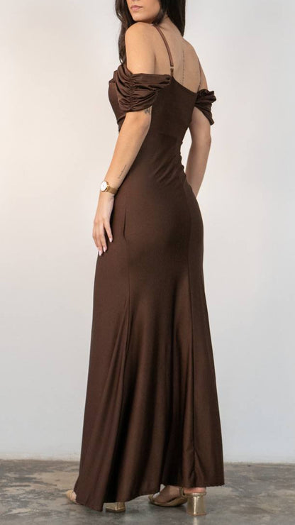 🍫 Vestido Chocolate Amargo · Marrón oscuro