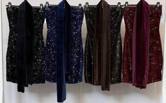 🌟 Vestido + Chal Galaxy Shine · 4 colores