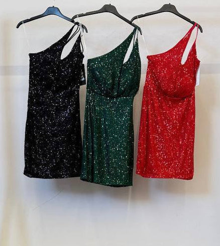 ✨ Vestido Asimétrico Brilli · 3 Colores