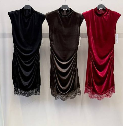 ✨ Vestido Velvet Lace Night · 3 colores