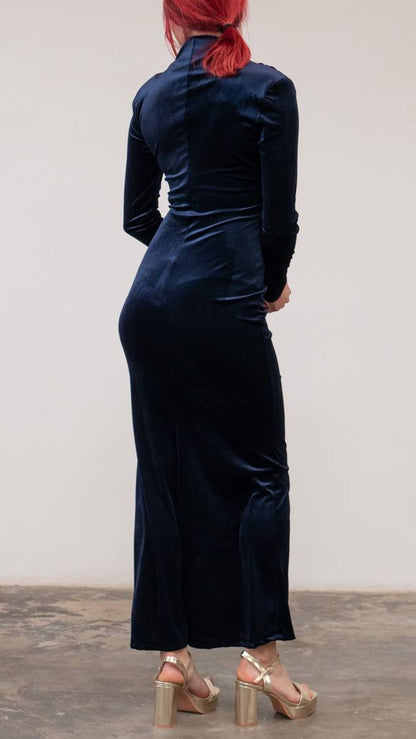 ✨ Vestido Velvet Royal · Hebilla Dorada · 4 Colores ✨