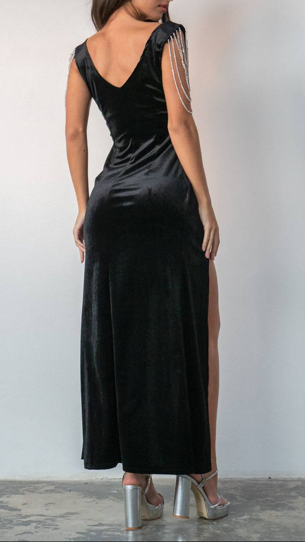 ✨ Vestido Largo Velvet Gala · 4 Colores