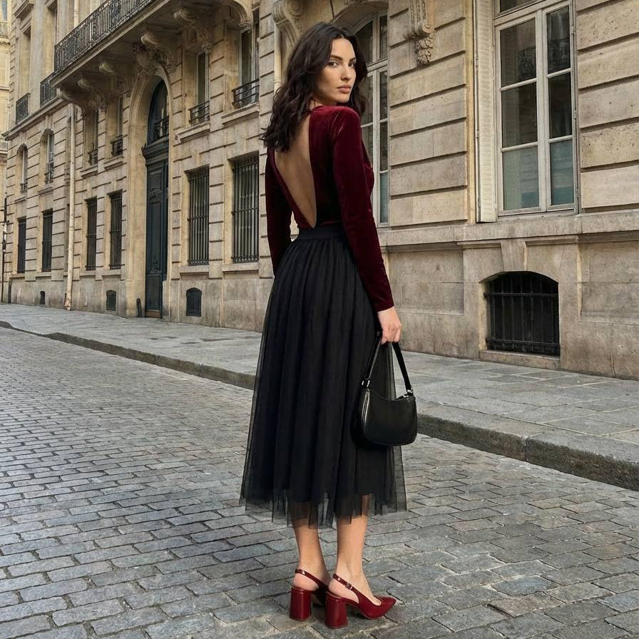 💋 Body Velvet Deep V · 3 Colores