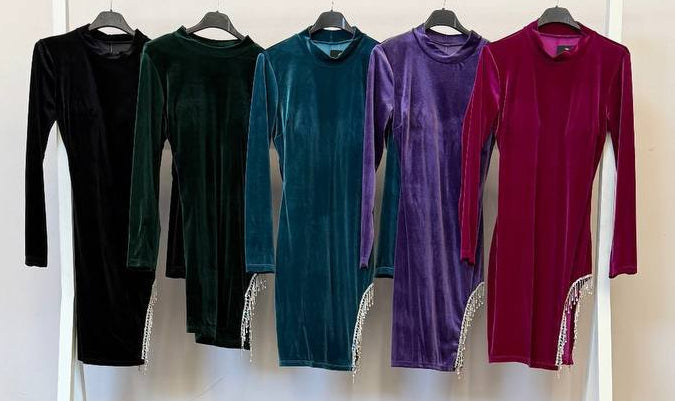 💎 Vestido Velvet Cut-Out · 5 Colores