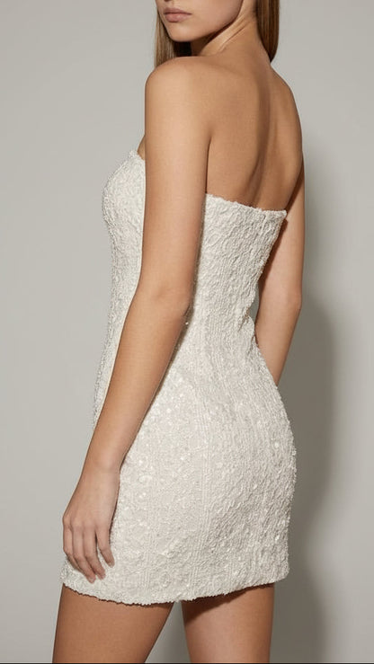 ✨ Mini Vestido Strapless Brilli Klein · 2 colores