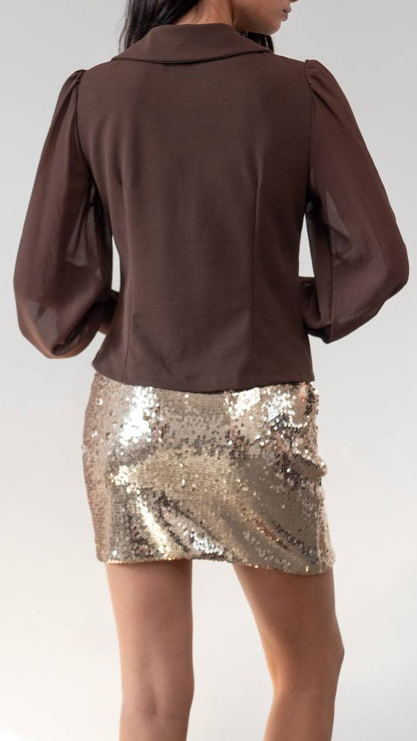 Veste à bouton bijou – Couleur tendance cet automne 🍂