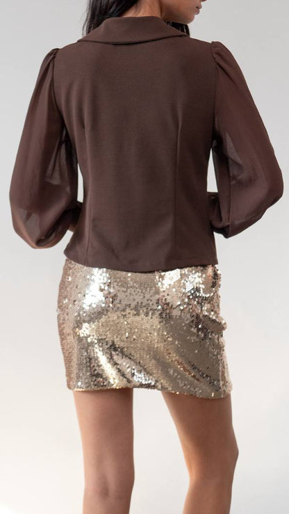 Veste à bouton bijou – Couleur tendance cet automne 🍂