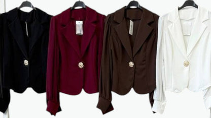 Veste à bouton bijou – Couleur tendance cet automne 🍂