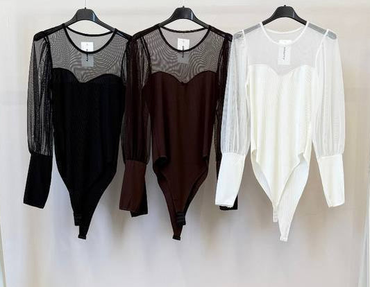 ⭐ Body Tul Sweet Shape (Negro • Marrón • Crudo)